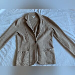 J.Crew Cotton Button Sweater Blazer Sz Small Preppy Business Professional Office